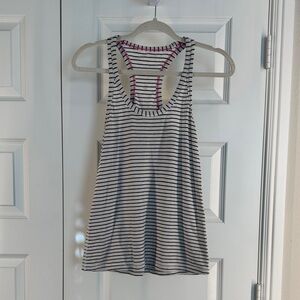 RARE Lululemon Reversible Striped Racerback Tank Top size 6